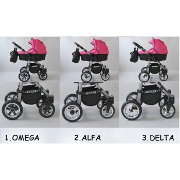 Carro LarGO 3 piezas Silver Gris