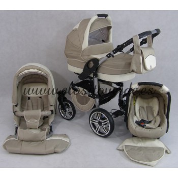 Carro de bebé Smile 3 piezas Crema