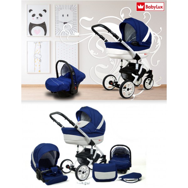 Lily Carro de bebé 3 en 1 azul océano