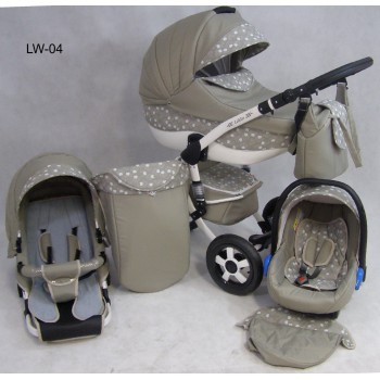 Lokko Árida camel estampado LW04 carro de bebe 3 en 1