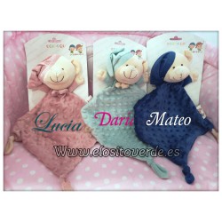 Doudou topitos maquillaje bebé bordado osito  Nombre