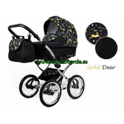 Margaret Carrito Clásico bebé 3 en 1 ciervo oro