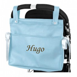 Talega Polipiel Azul Personalizable