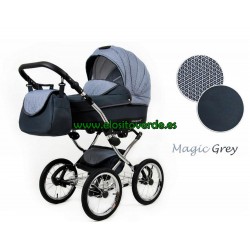 Mila marrón 3 en 1 chasis negro o blanco