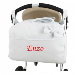Bolso Maternal Piel Blanco