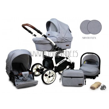 Optimal carro de bebé 3 en 1 gris