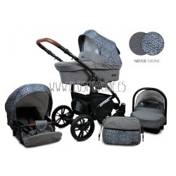 Optimal carro de bebé 3 en 1 gris piedra