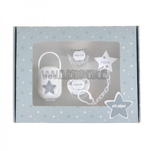 Pack cajita mis imprescindibles gris personalizada