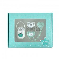 Pack cajita mis imprescindibles verde agua personalizada