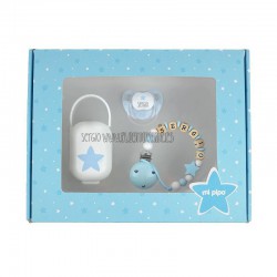 Pack cajita regalo azul my baby personalizada