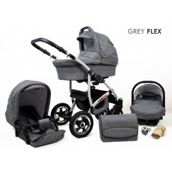 Carro LarGo 3 piezas gris malange