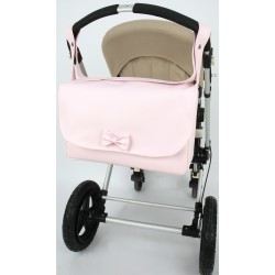 Bolso lazo solapa polipiel Rosa