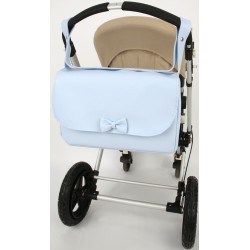 Bolso lazo solapa polipiel Azul