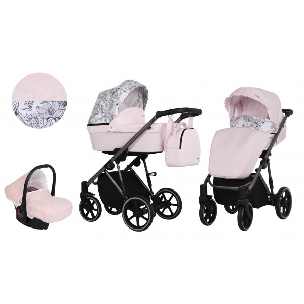 Molto Kunert Carro de bebé 3 en 1 Rosa