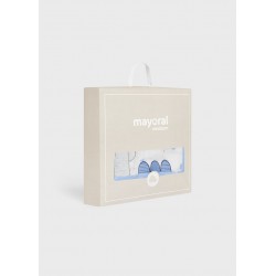 Manta pelo estampada bebé jirafa gris mayoral