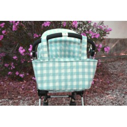 Bolso carrito o silla  Pocket Bombonera Vichy menta