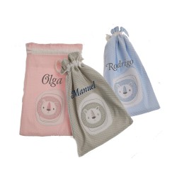 Bolsa merienda guardería o cole León personalizable