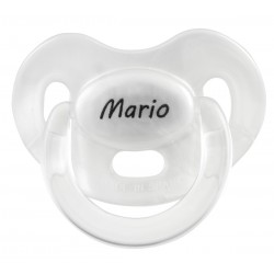 Chupete perlado con nombre personalizado