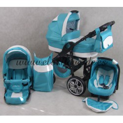 Carro de bebé Smile 3 piezas Menta Blanco