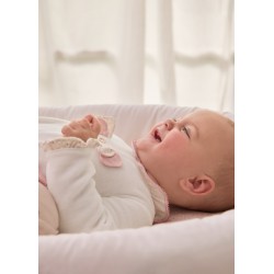 Traje Tundosado Lazos Cuello Bebé Mayoral