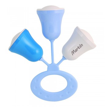 Sonajero personalizado con nombre del bebé