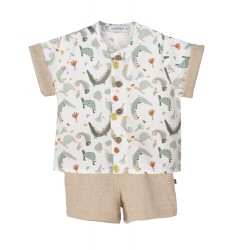 Traje Mejorana Animales Calamaro Camisa + Pantalón 3 a 4...