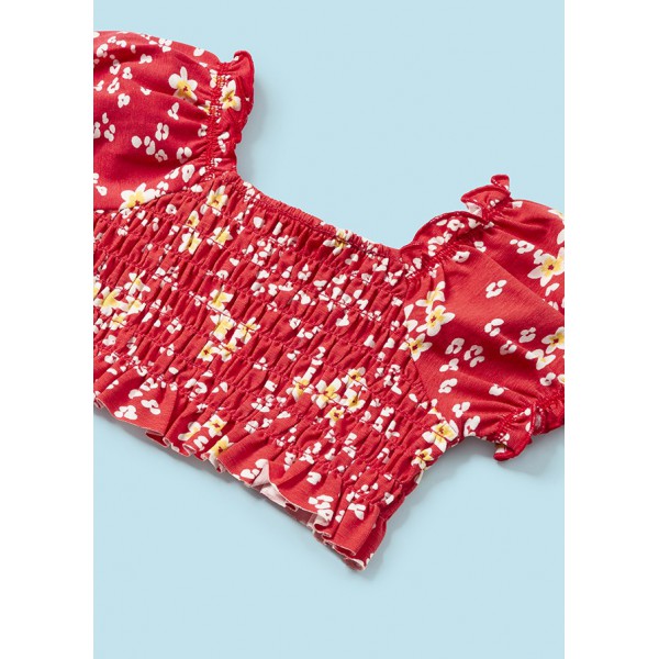 Traje Granadina Flores Rojo con Cinta Mayoral 6...