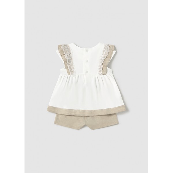 Conjunto Bermuda Lino Combinado Mayoral 12...