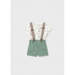 Conjunto Mayoral Estrellas y Tirantes (0-18 meses)