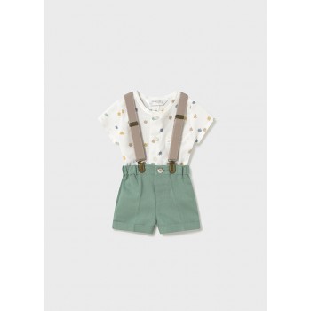 Conjunto Mayoral Estrellas y Tirantes (0-18 meses)