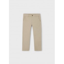 Pantalón Chino Niño Color Albero  Camel – Corte Slim...