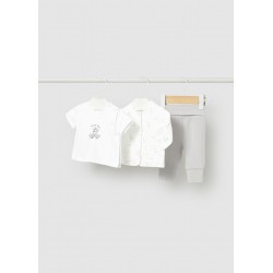 ChándBebé 3 Piezas Estampado Ocas | Chaqueta, Camiseta y...