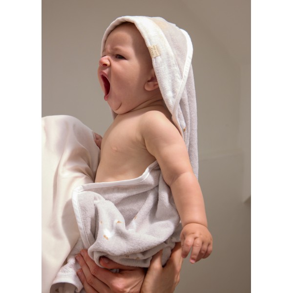 Capa de Baño Bebé Colección Ocas Gris | Rizo...