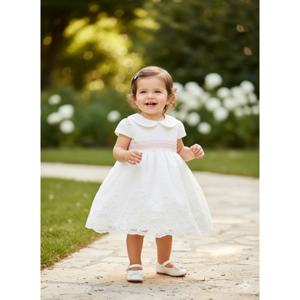 Vestido de Ceremonia Niña con Tul Bordado...