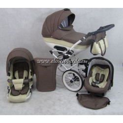Carrito Bebé 3 piezas Chloe Rita Luxury Moka Beige  ECO...