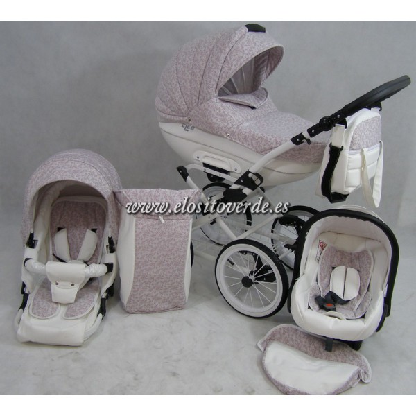 Carrito Bebé 3 piezas Chloe Rita Luxury Crudo...