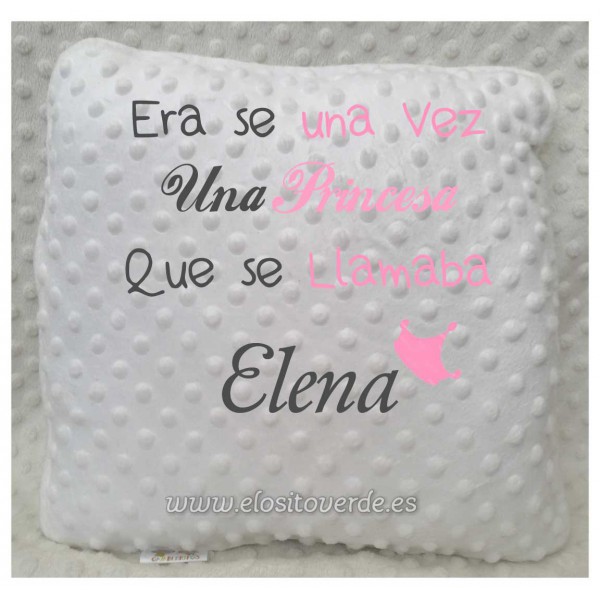 Cojín bebé Cuento Era se una Vez Princesa