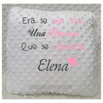 Cojín bebé Cuento Era se una Vez Princesa