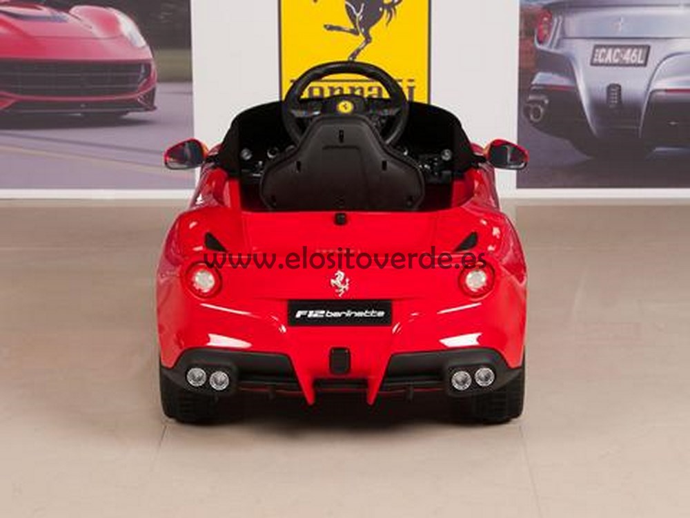 Ferrari Berlinetta F1 Rojo 12 voltios a batería niños 7.jpg