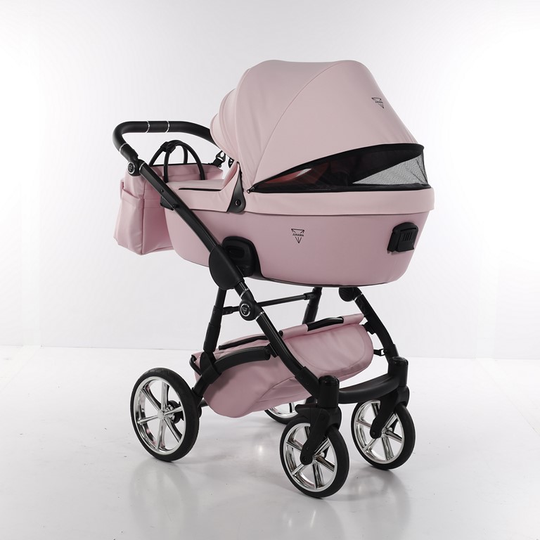 Junama Termo Line Mix Rosa Piel y textil Carro de bebé (4).JPG