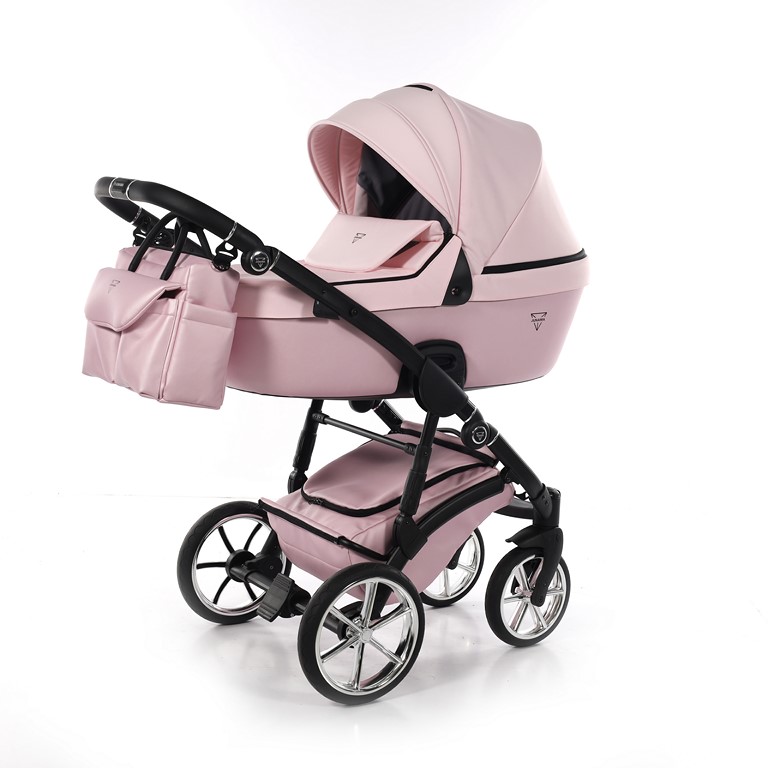 Junama Termo Line Mix Rosa Piel y textil Carro de bebé (6).JPG