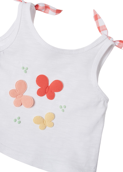 Mayoral Camiseta de tirantes con mariposa para niña 