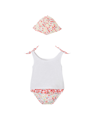 Camiseta-Bañador-gorrito-niña-flores-mariposas-mayoral-1620-48-2