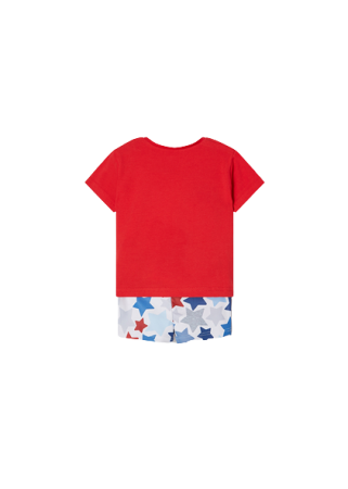 Camiseta-dinosaurio-cubo-playa,Pantalón,Bañador-Mayoral-estrellas-rojo-2
