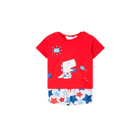 Camiseta-dinosaurio-cubo-playa,Pantalón,Bañador-Mayoral-estrellas-rojo6