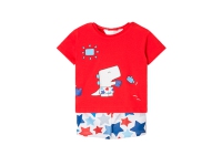 Camiseta Dinosaurio + Pantalón Bañador Mayoral Rojo Estrellas