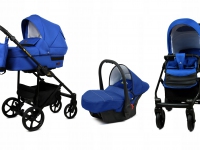 Traillux  Azul Electrico Carro de bebé 3 en 1 BabyLux